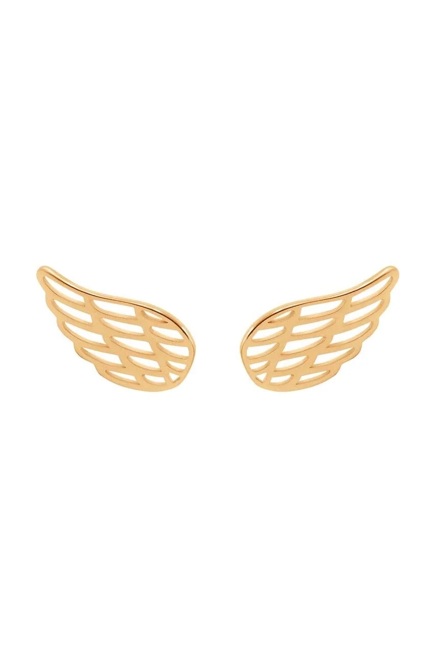 Позолоченные серьги Wing