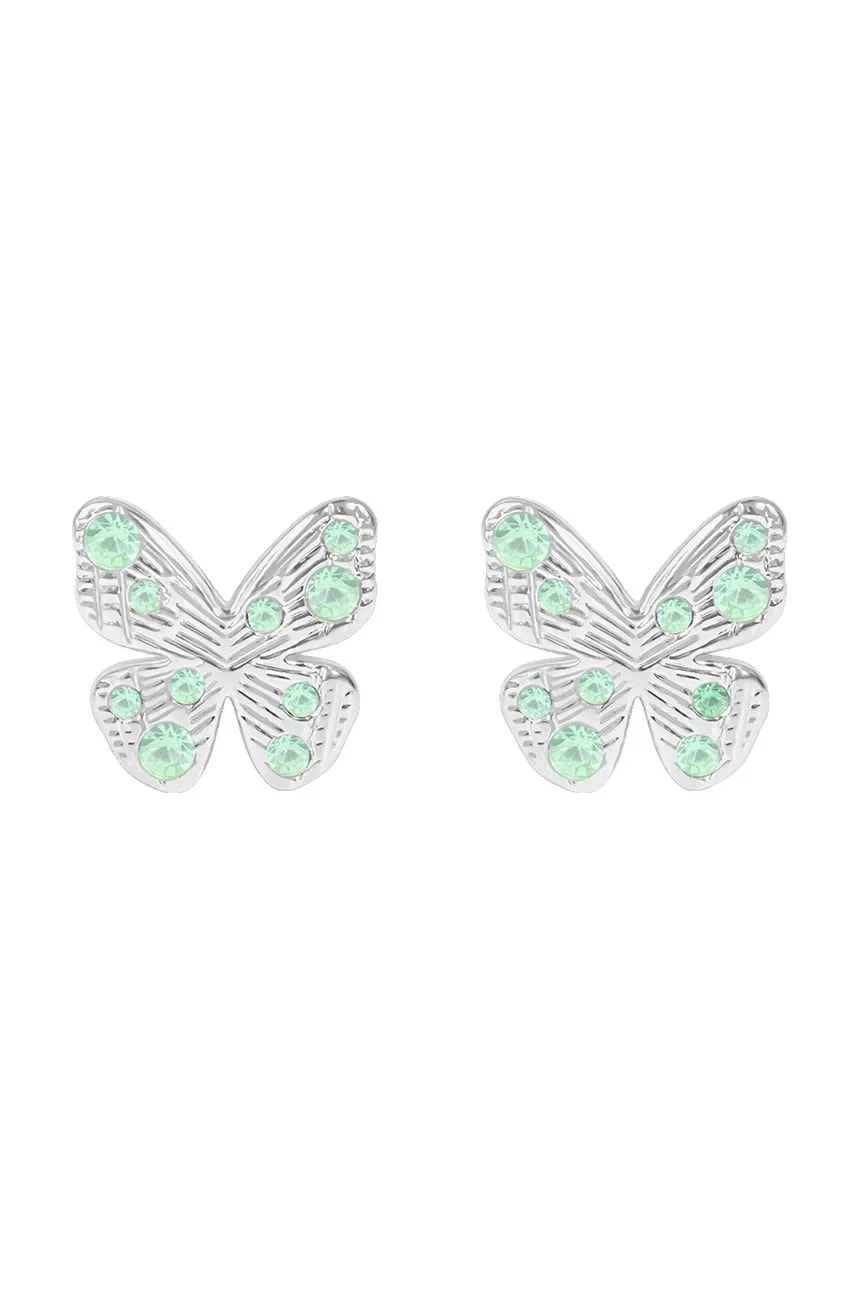 Посеребренные серьги Papillon
