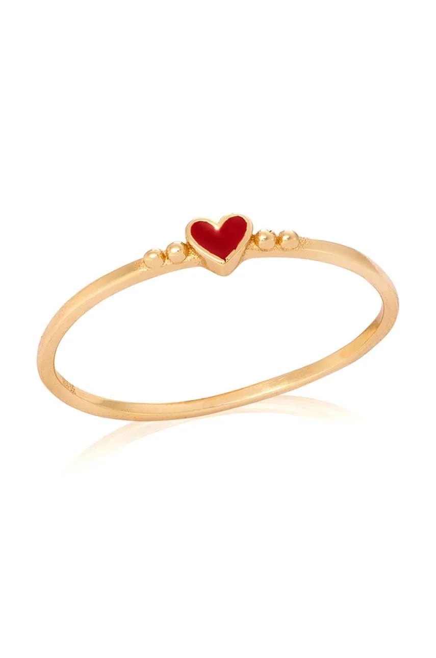 Серебряное кольцо с сахарным золотом