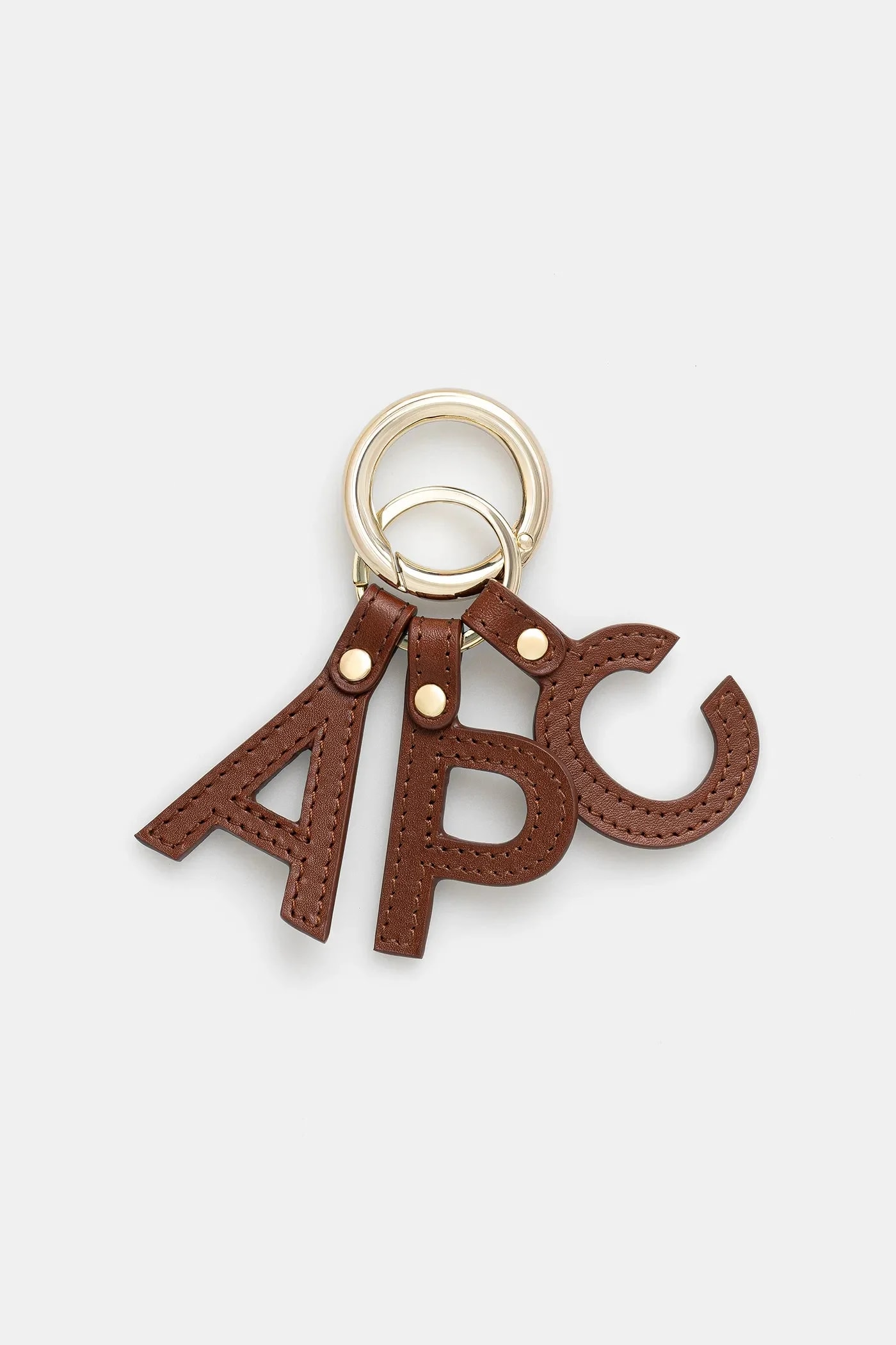 Кожаный брелок Porte-cles Letters