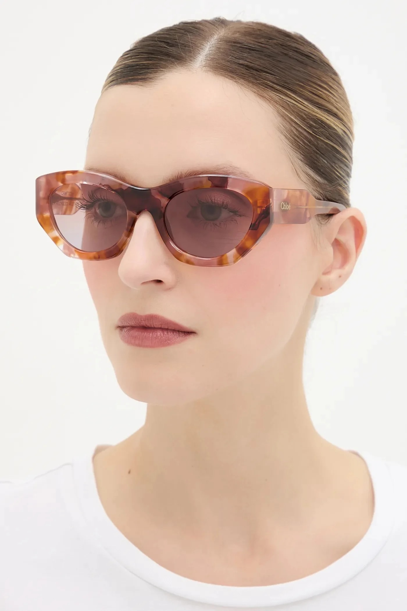 солнцезащитные очки Chloé красные для женщин