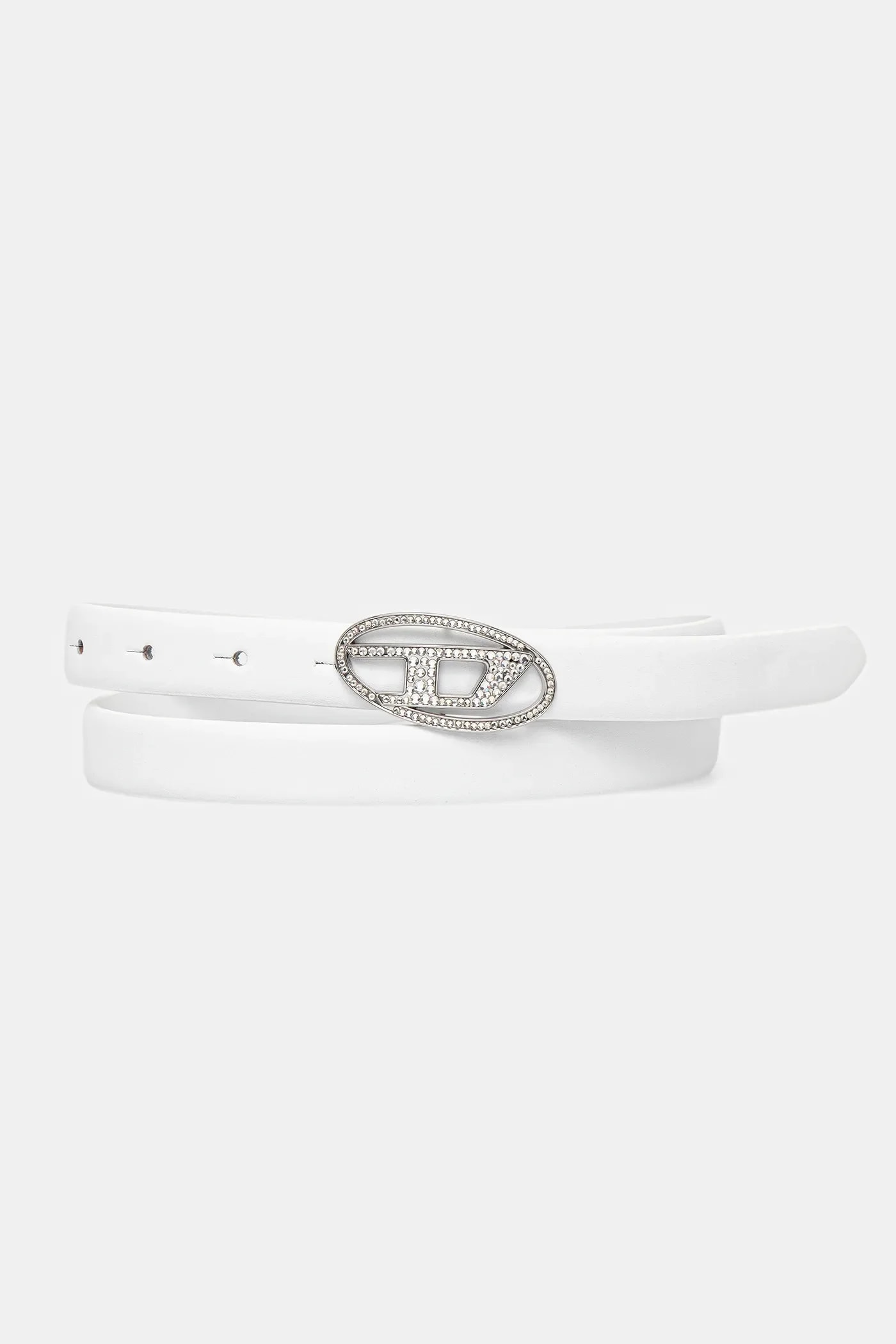Кожаный ремень OVAL D LOGO B-1DR STRASS 20