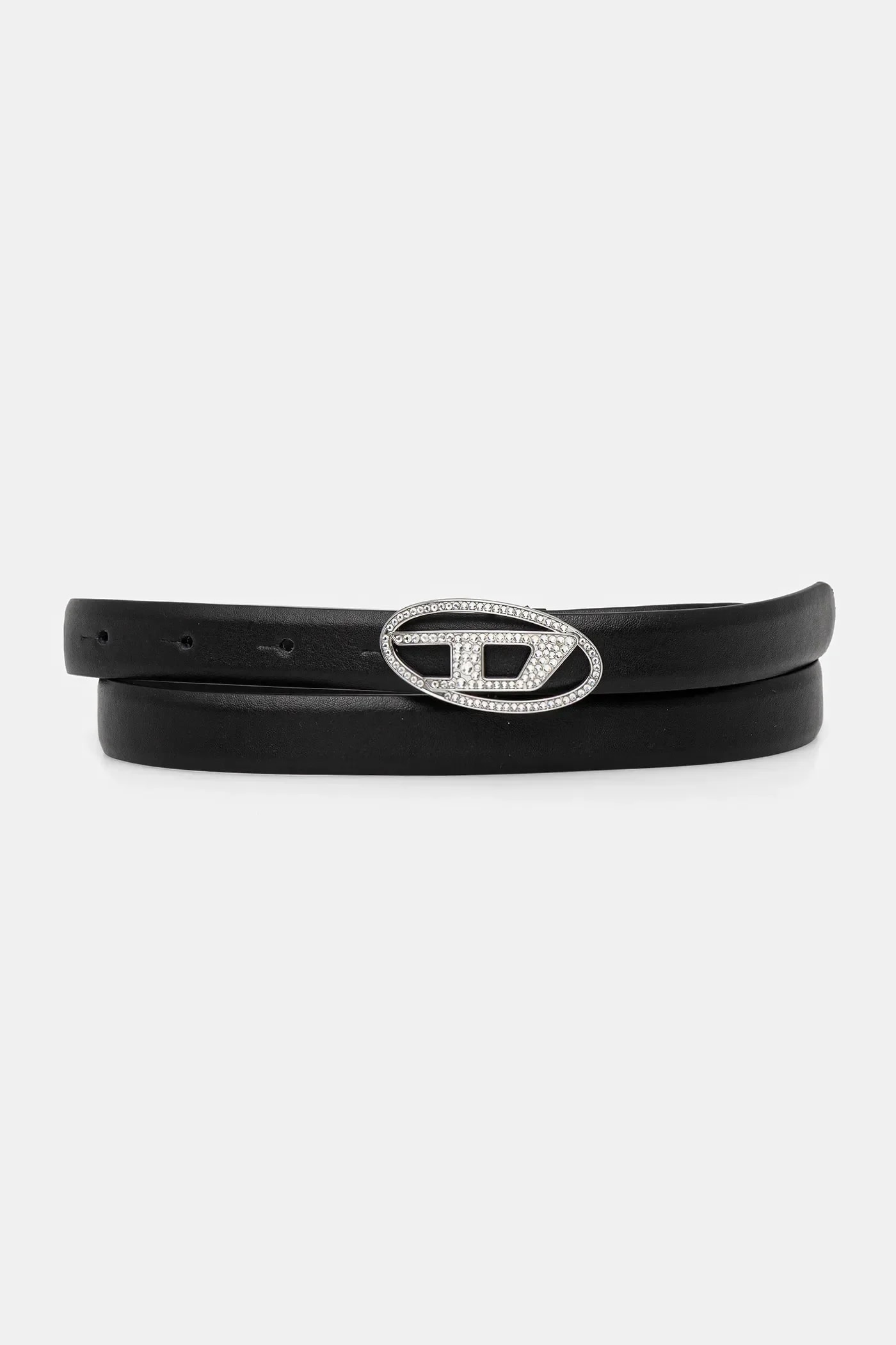 Кожаный ремень OVAL D LOGO B-1DR STRASS 20