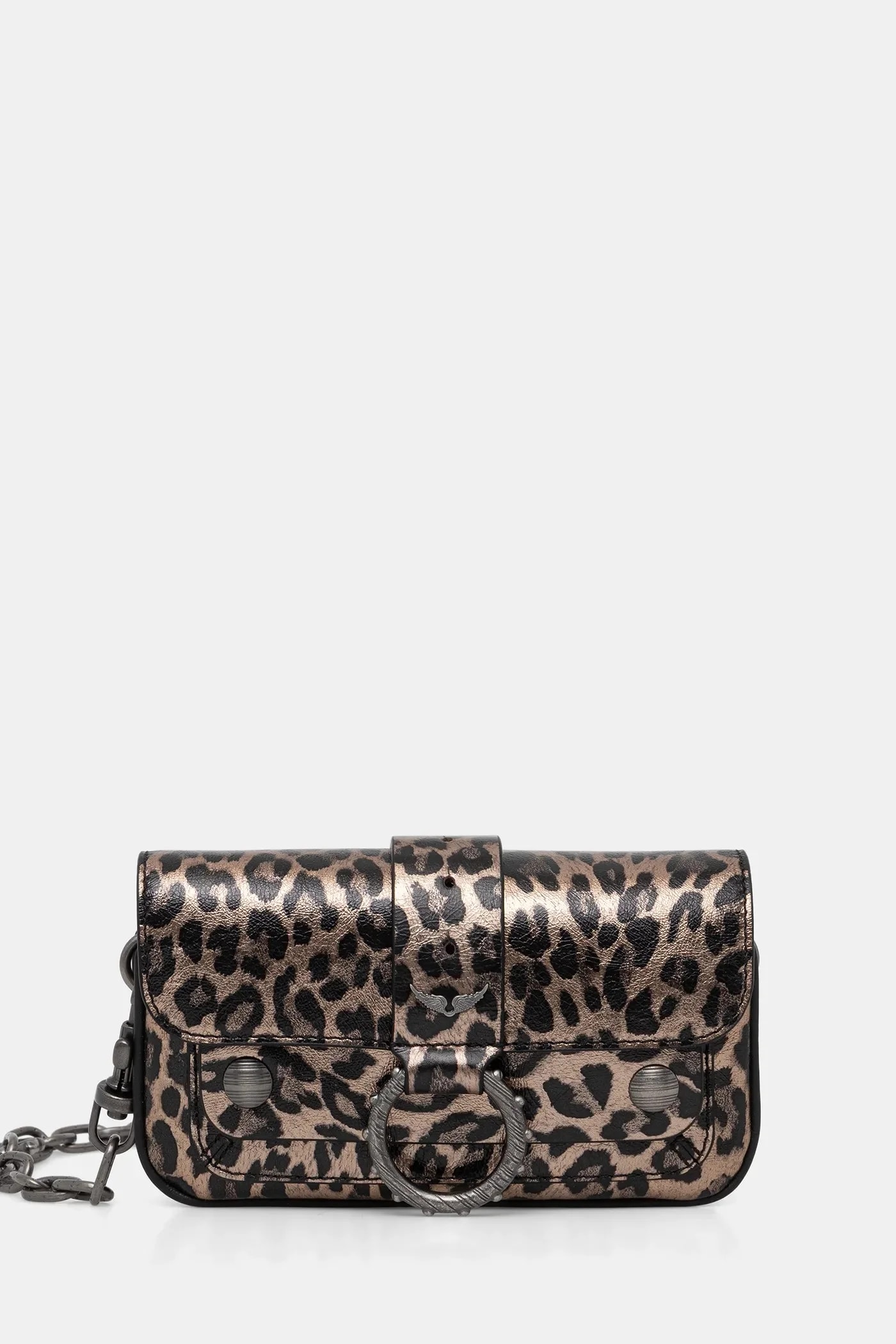 Кожаная сумка KATE WALLET METAL LEO