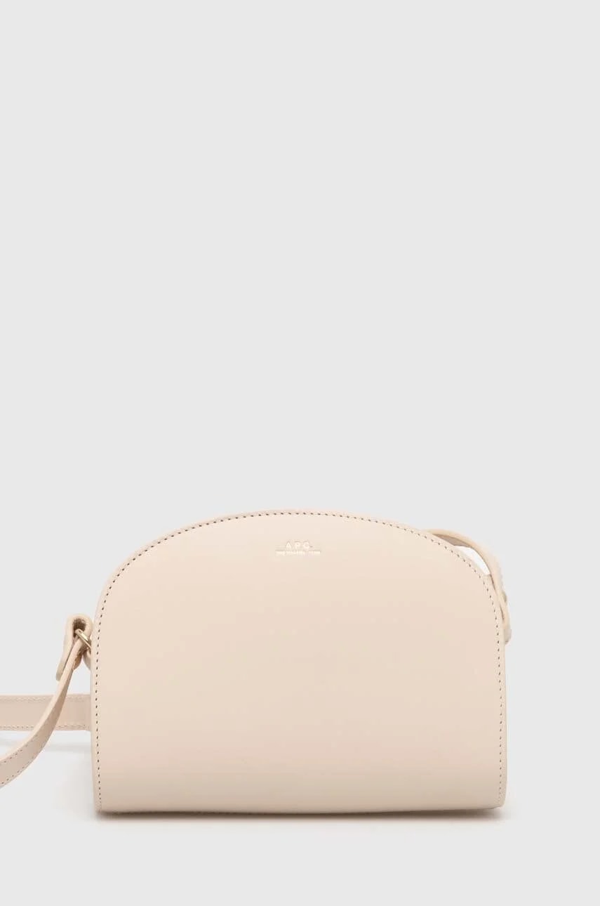 мини-кожаная сумка Sac demi-lune