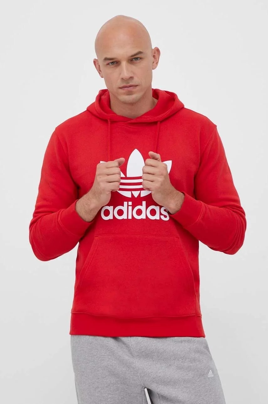 Хлопковая толстовка Classics Trefoil Hoodie