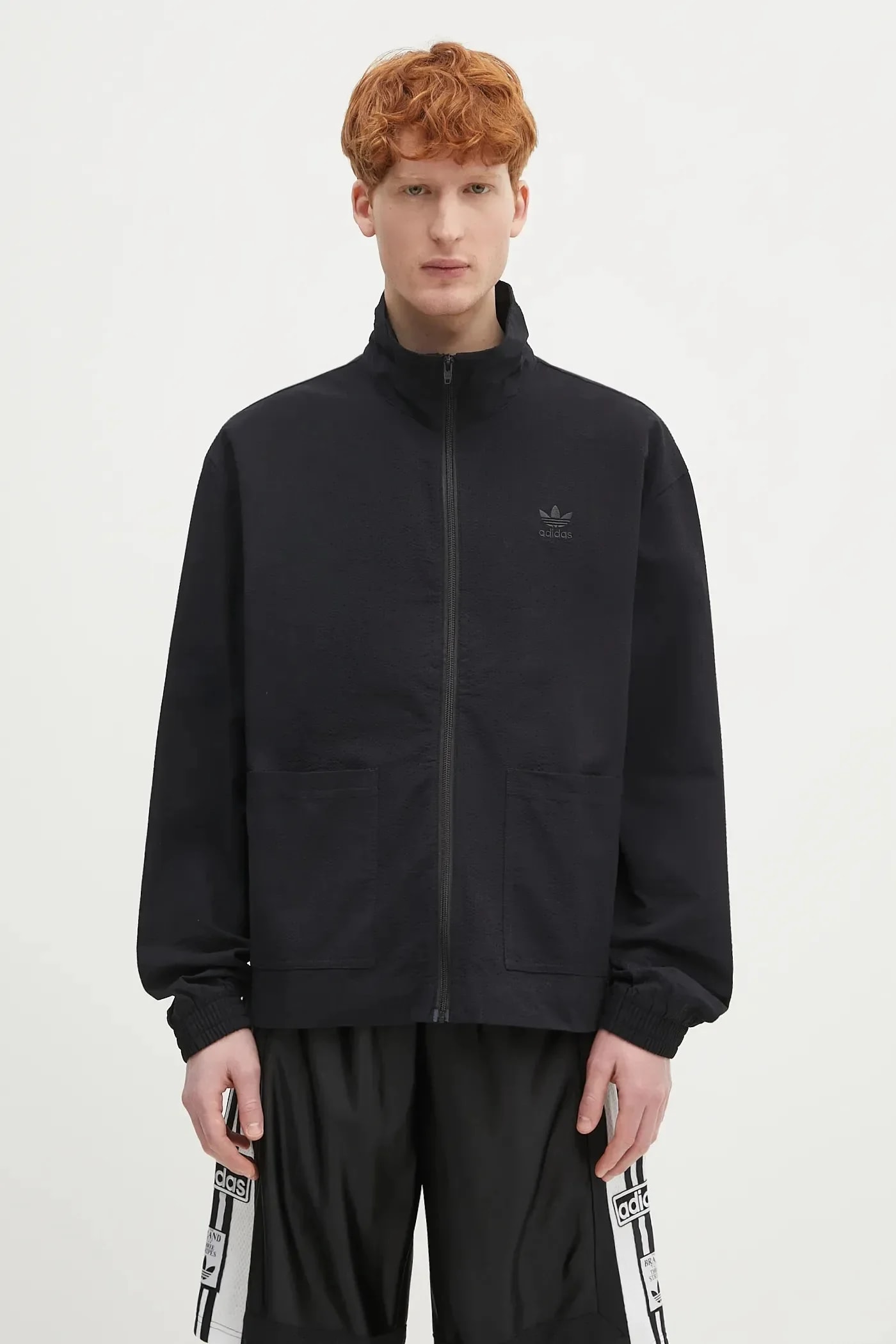 Хлопковая толстовка Essentials Seersucker Track Top