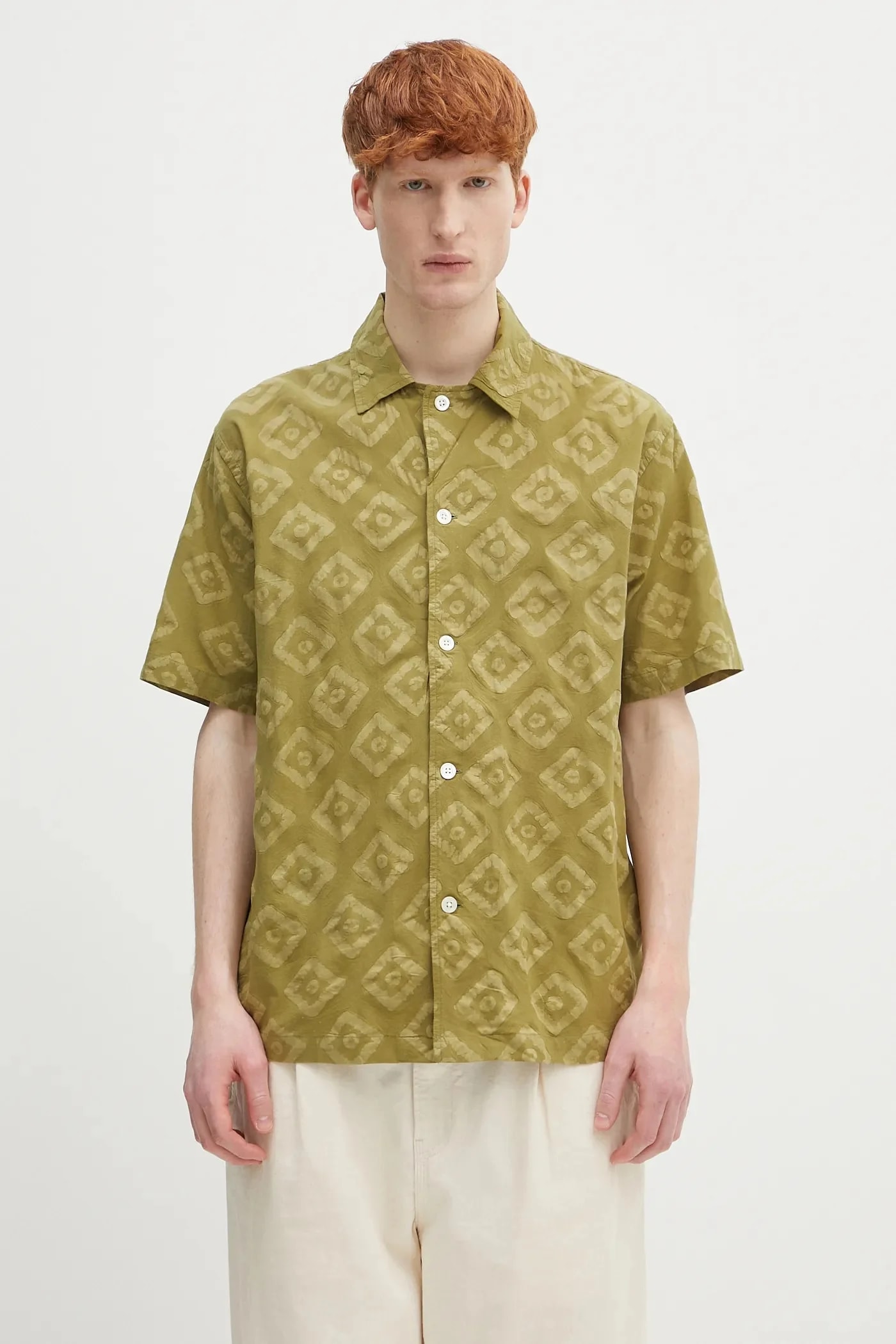 Хлопковая рубашка Mads Batik SS Рубашка