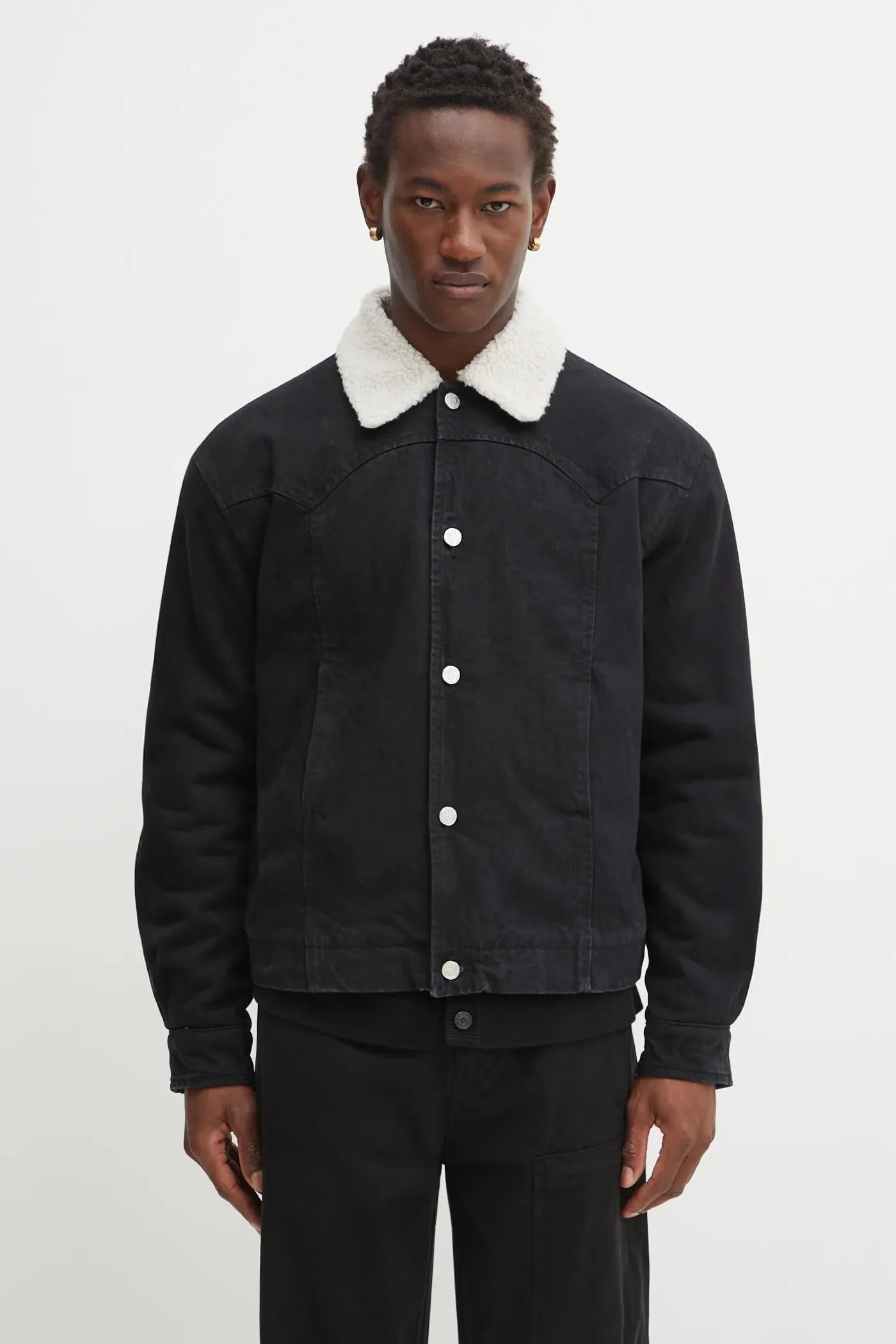Джинсовая куртка Sherpa Denim Car Coat
