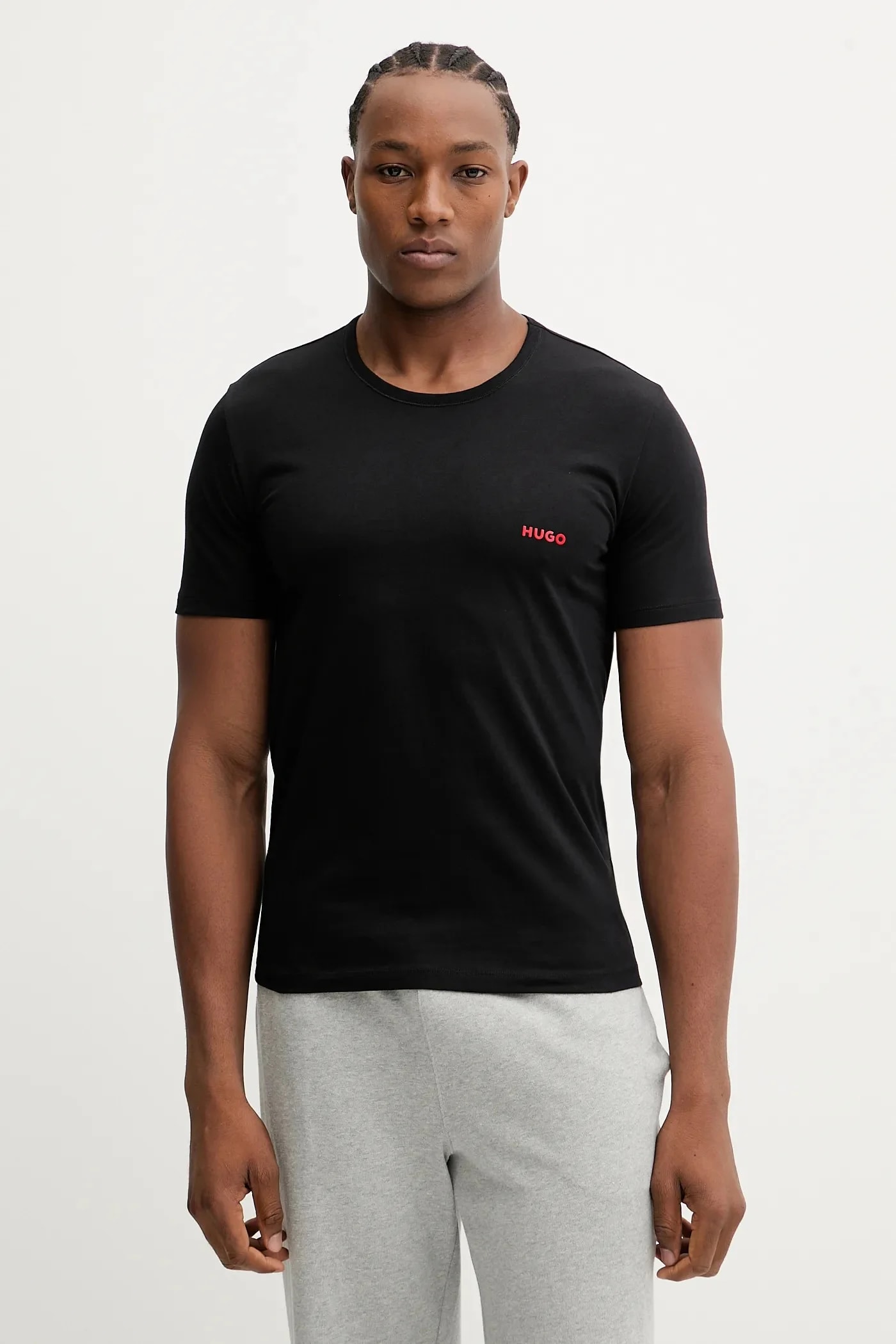 Комплект из 3 хлопковых футболок T-SHIRT RN TRIPLET P черный для мужчин