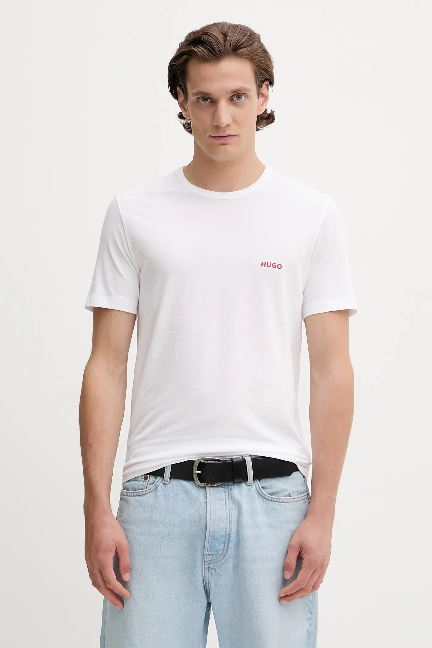 Комплект из 3 хлопковых футболок T-SHIRT RN TRIPLET P белый для мужчин
