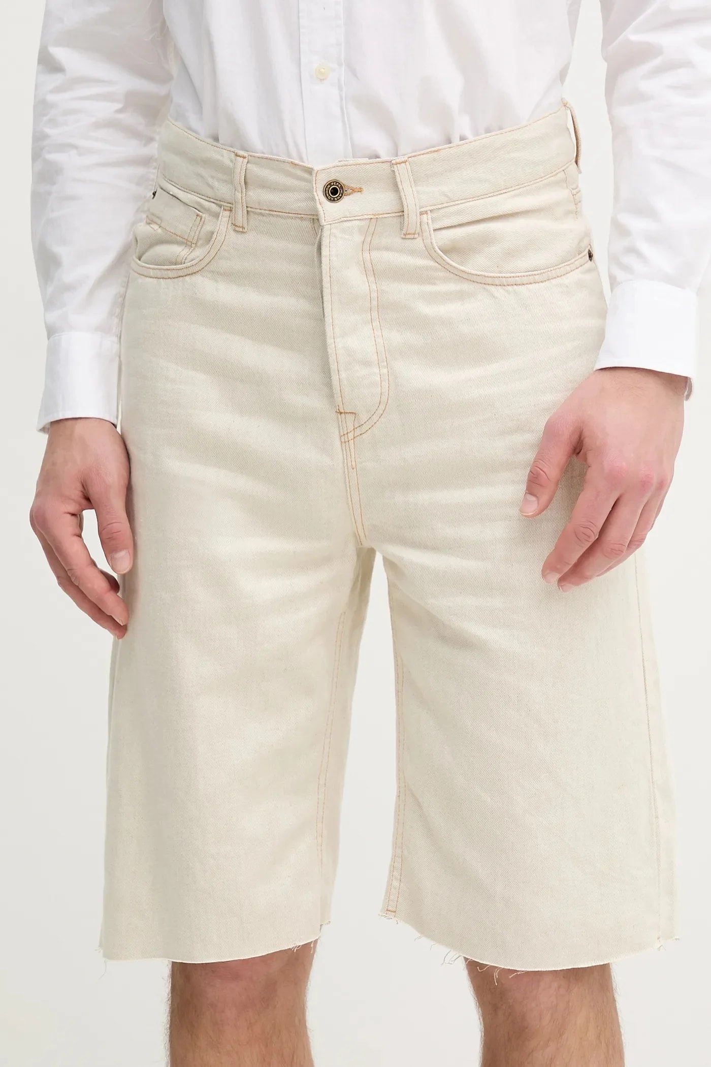 Джинсовые шорты BERMUDA SHORT ЭКРУ