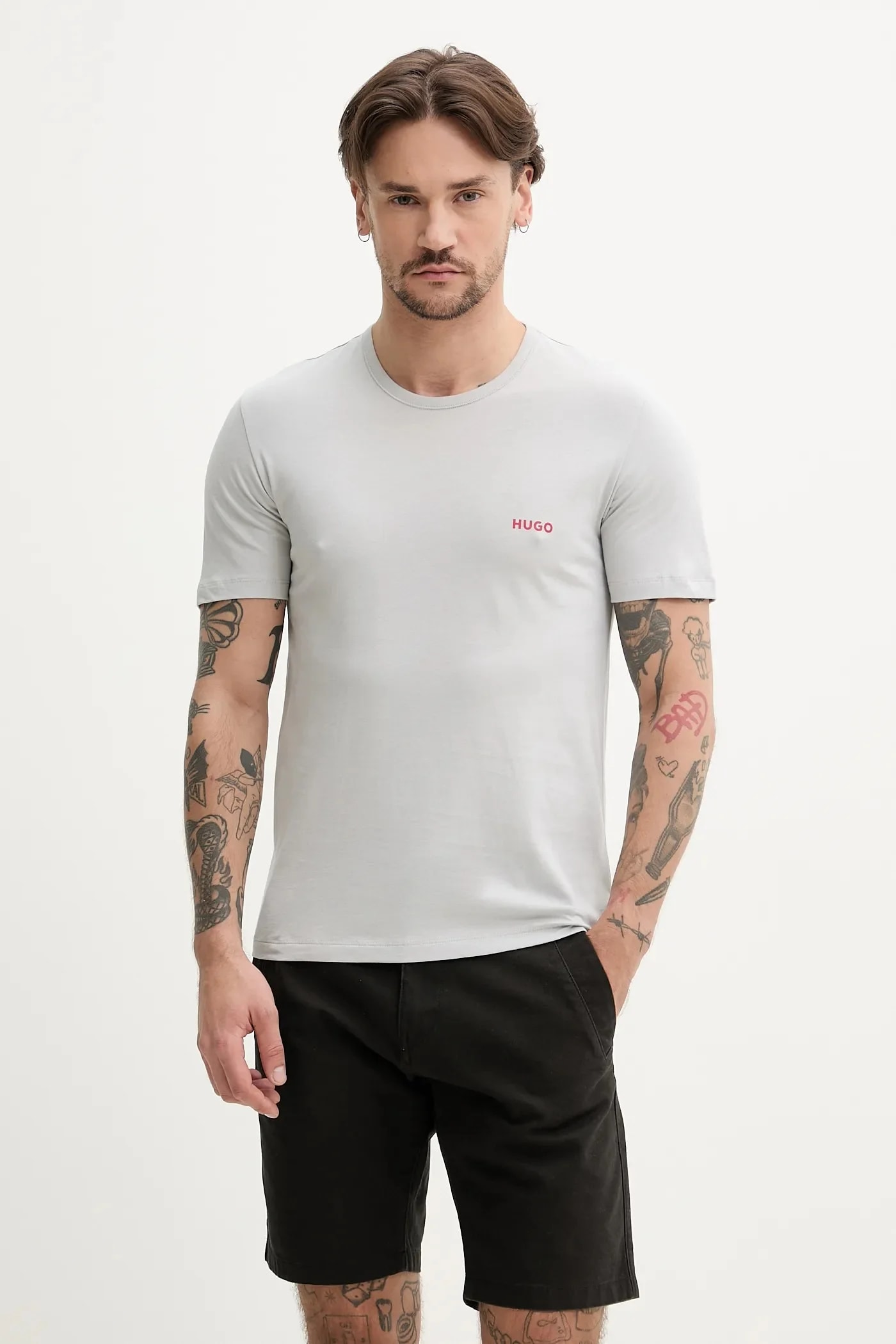 Комплект из 3 хлопковых футболок T-SHIRT RN TRIPLET P белый для мужчин