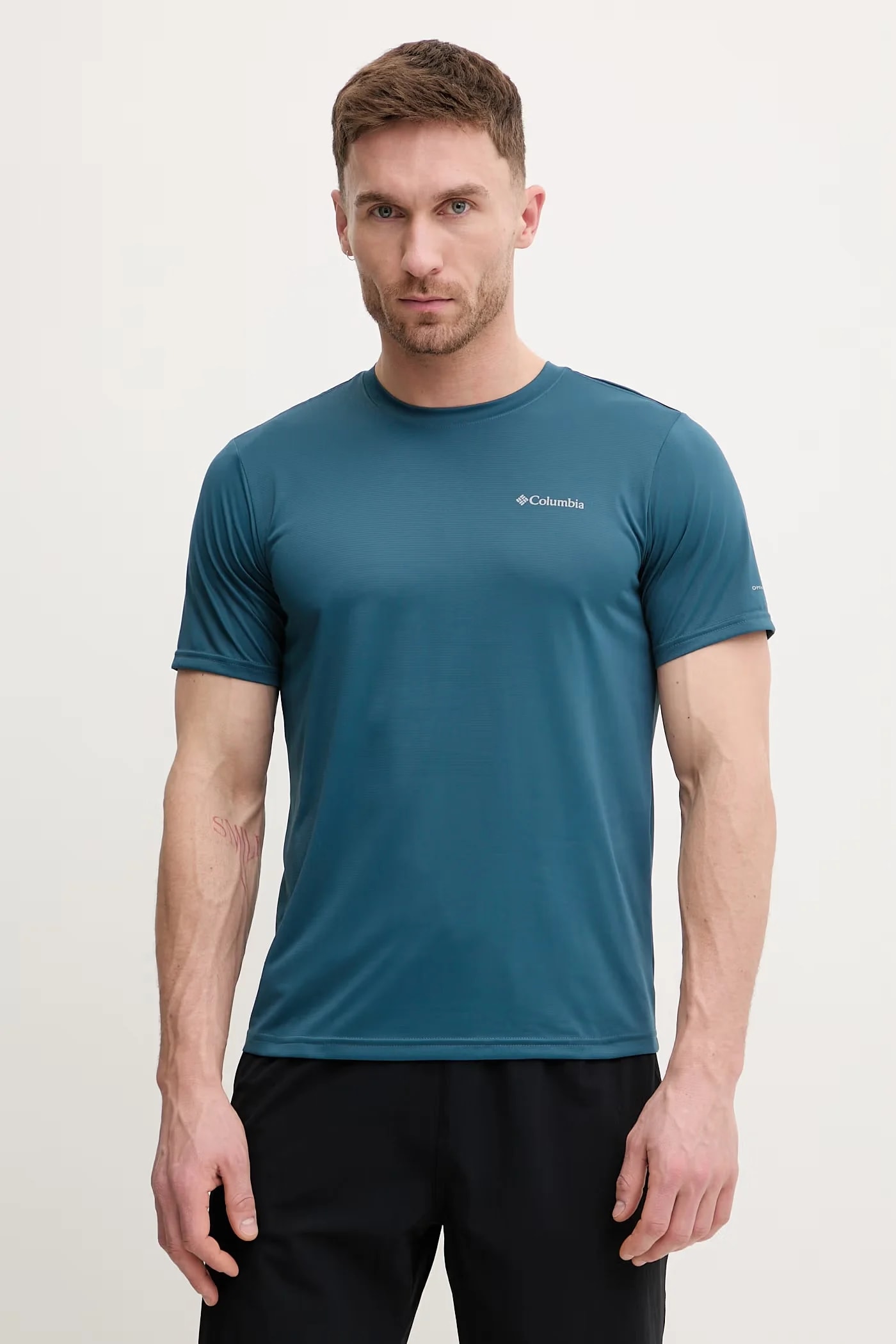 Columbia Спортивная футболка для походов бирюзовая для мужчин
