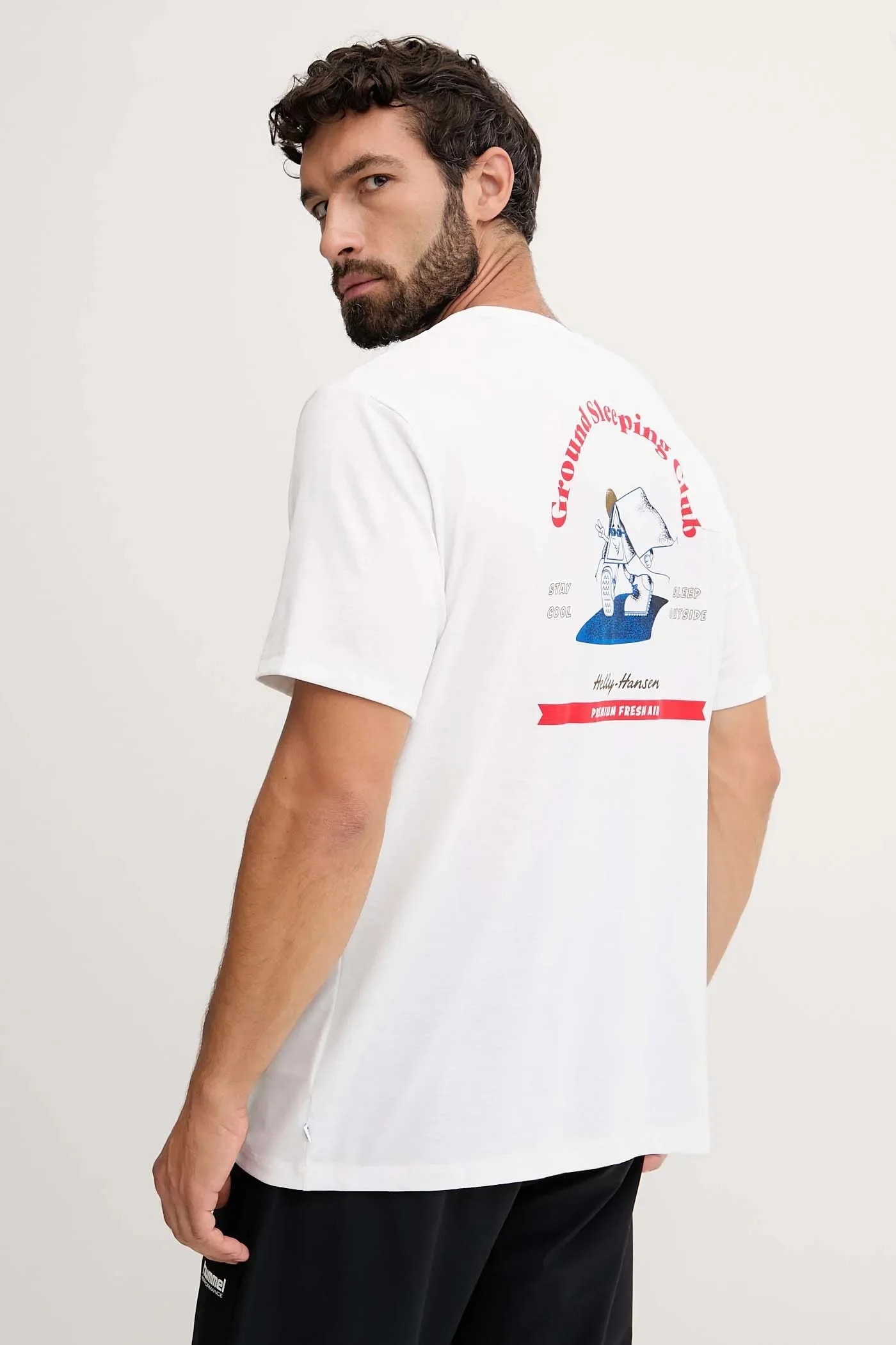 Футболка SKOG RECYCLED GRAPHIC белая для мужчин