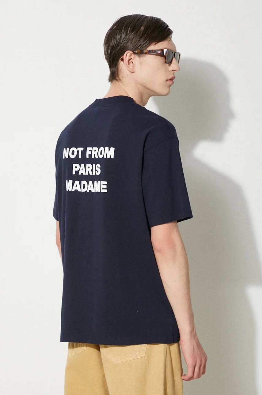 Le T-Shirt Хлопковая футболка со слоганом военно-морской для мужчин