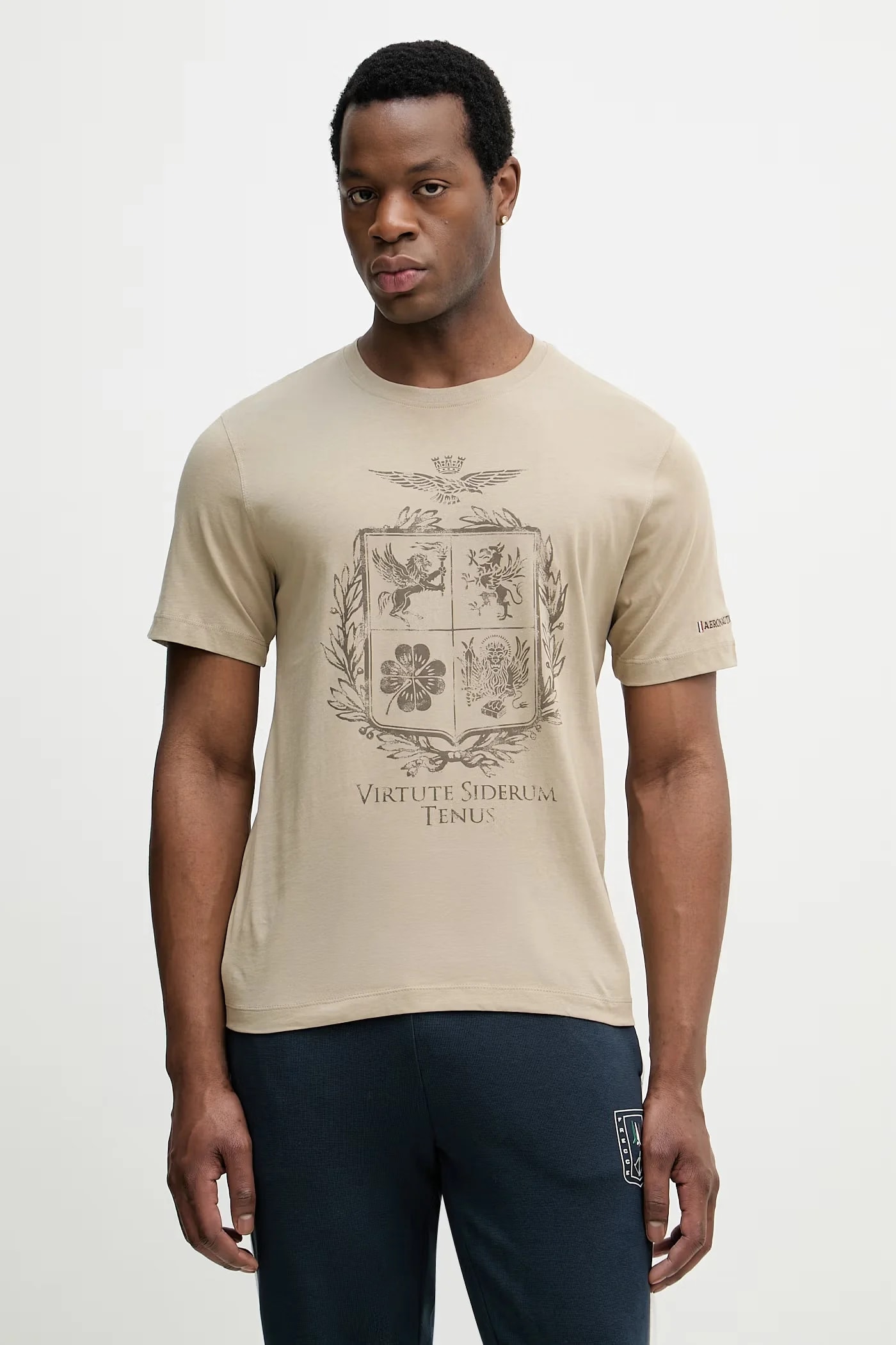 Хлопковая футболка зеленая для мужчин