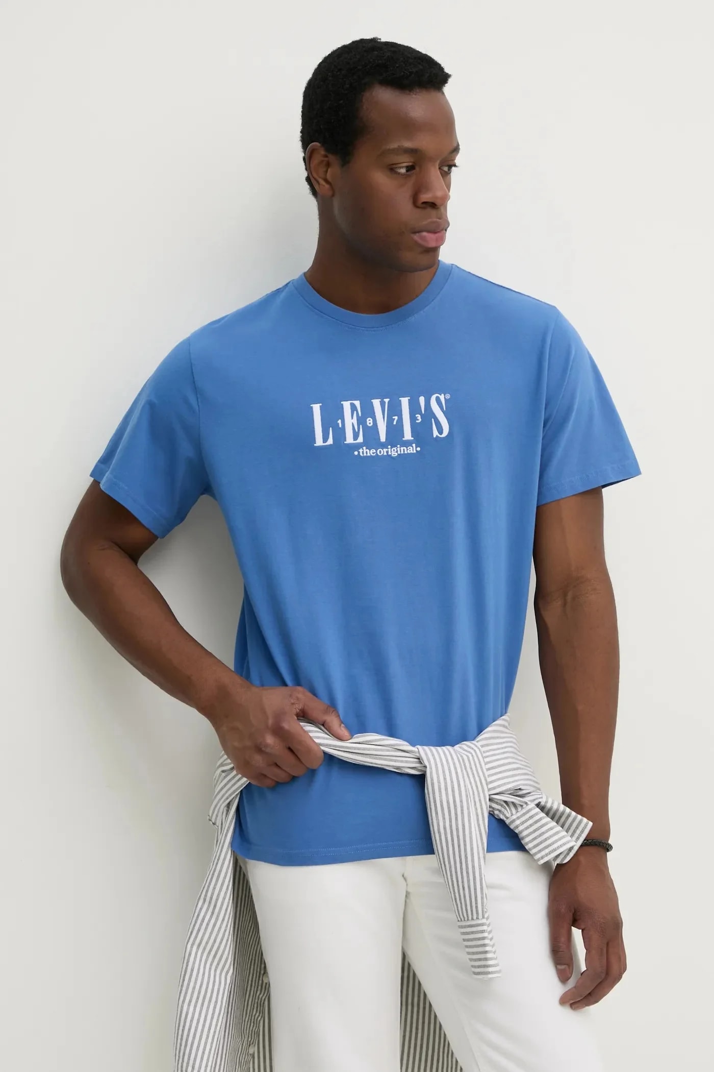 SS RELAXED FIT TEE хлопковая футболка фиолетовая для мужчин
