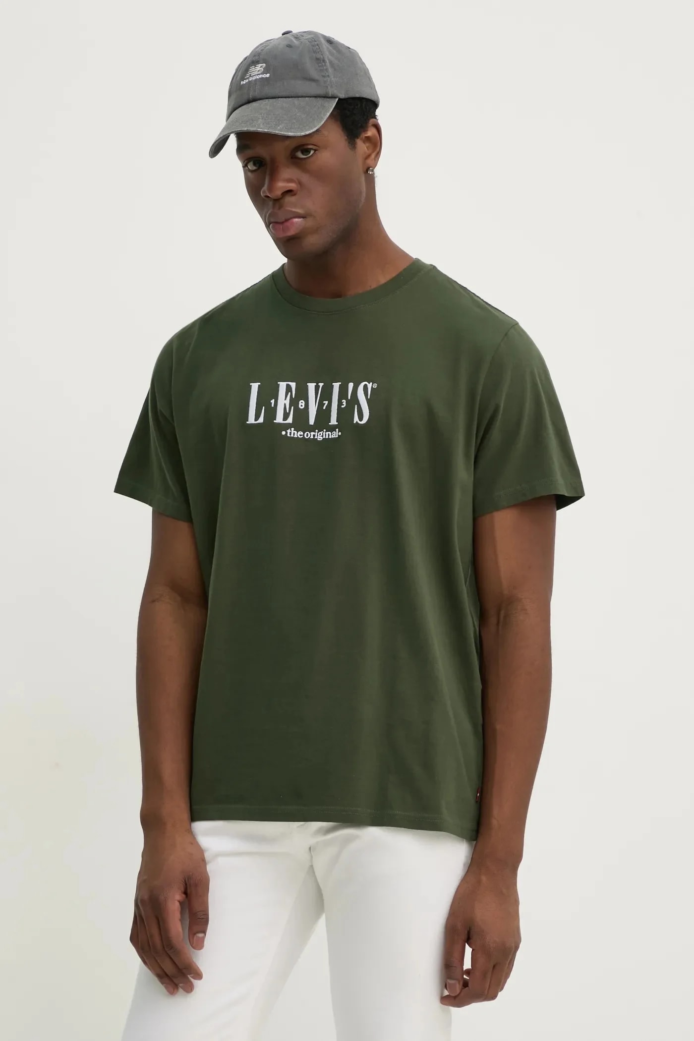 SS RELAXED FIT TEE хлопковая футболка зеленая для мужчин