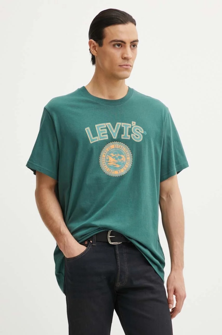 Мужская базовая футболка из хлопка RELAXED FIT TEE