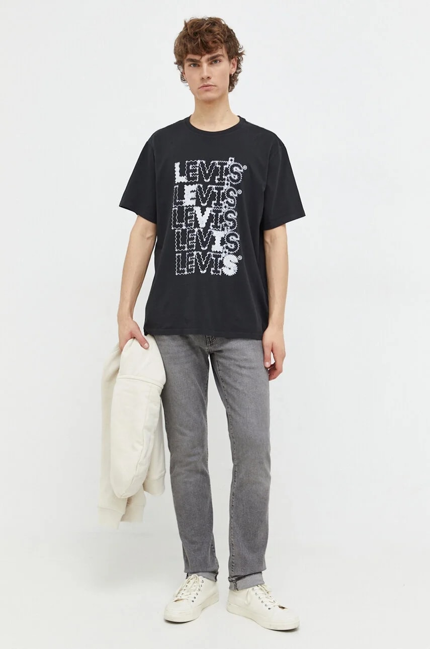 Мужская базовая футболка из хлопка RELAXED FIT TEE