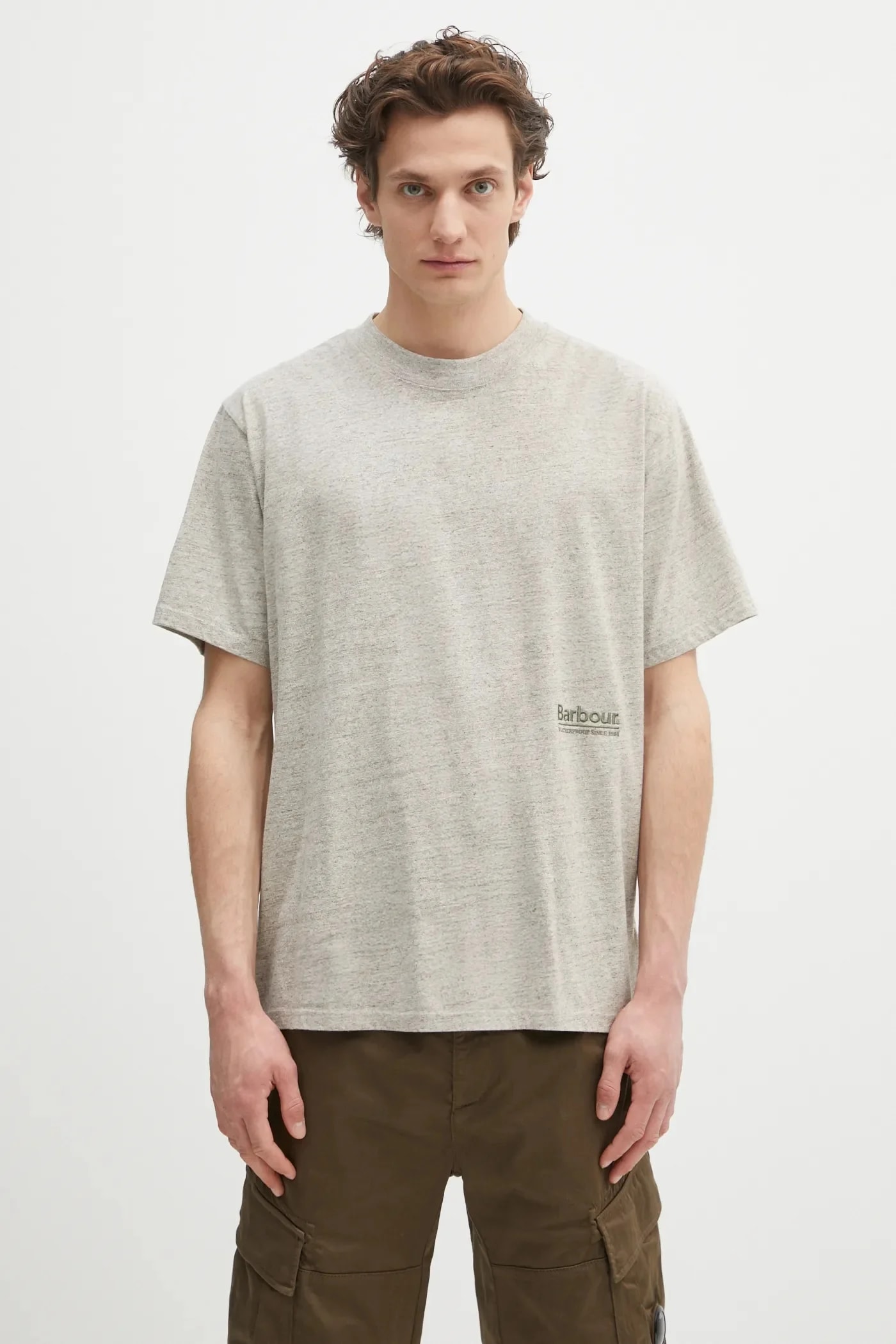 Barbour Футболка Calton Linen Blend OS Fit