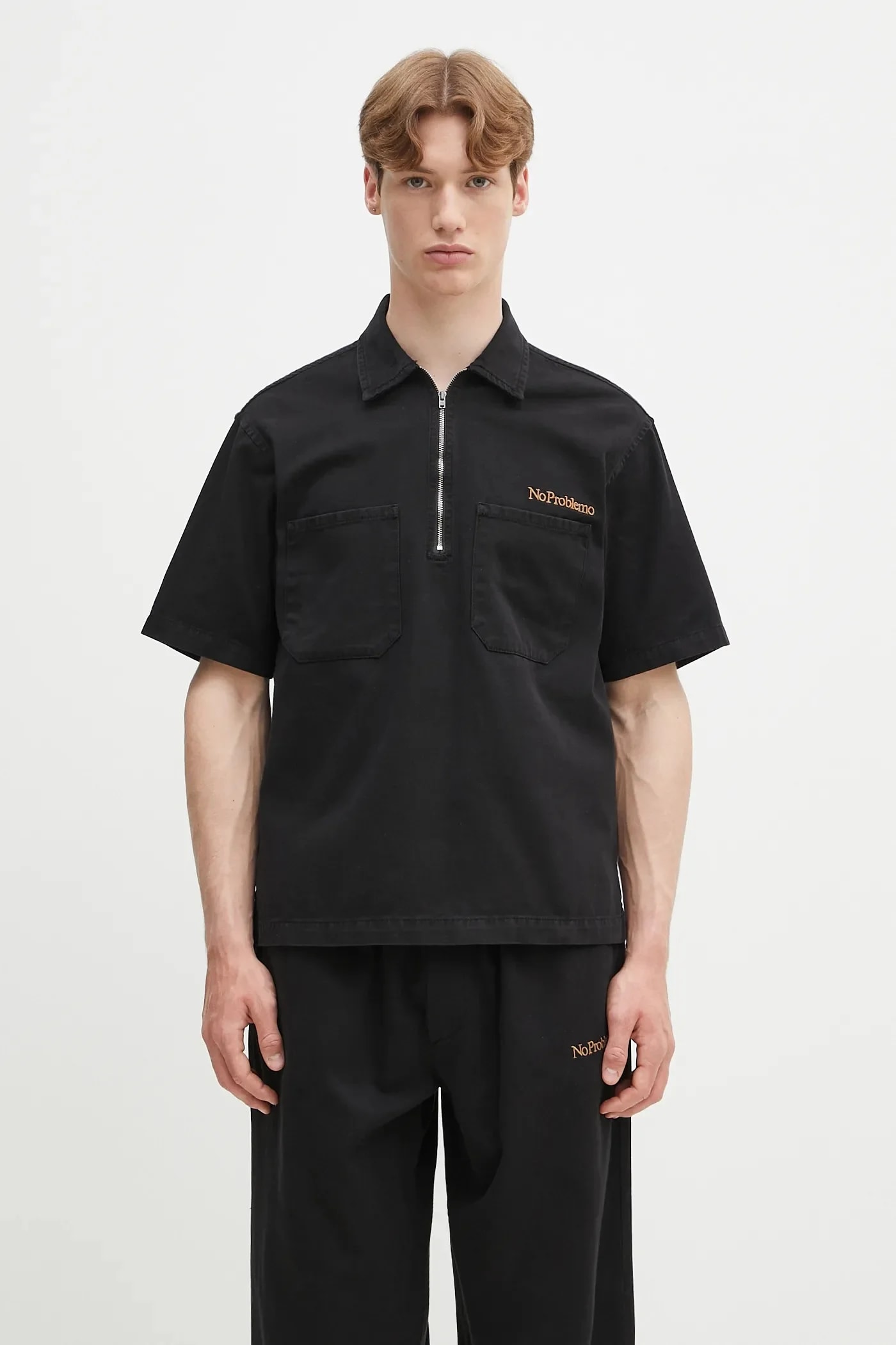 Хлопковая рубашка-поло Mini Issueo SS Work Shirt - Твил