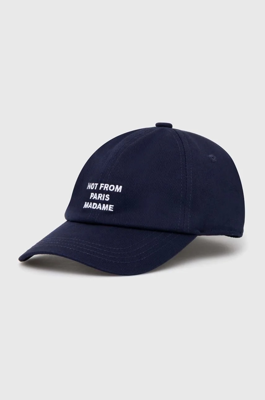 Хлопковая бейсболка La Casquette Slogan военно-морской для мужчин