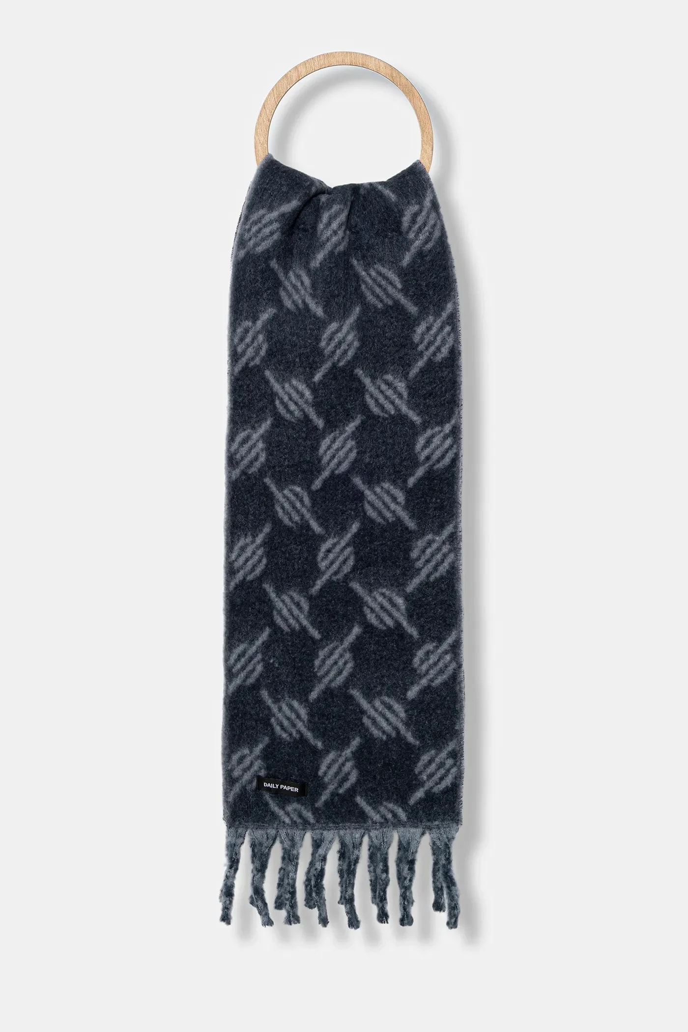 шарф Riyo Monogram из смесовой шерсти