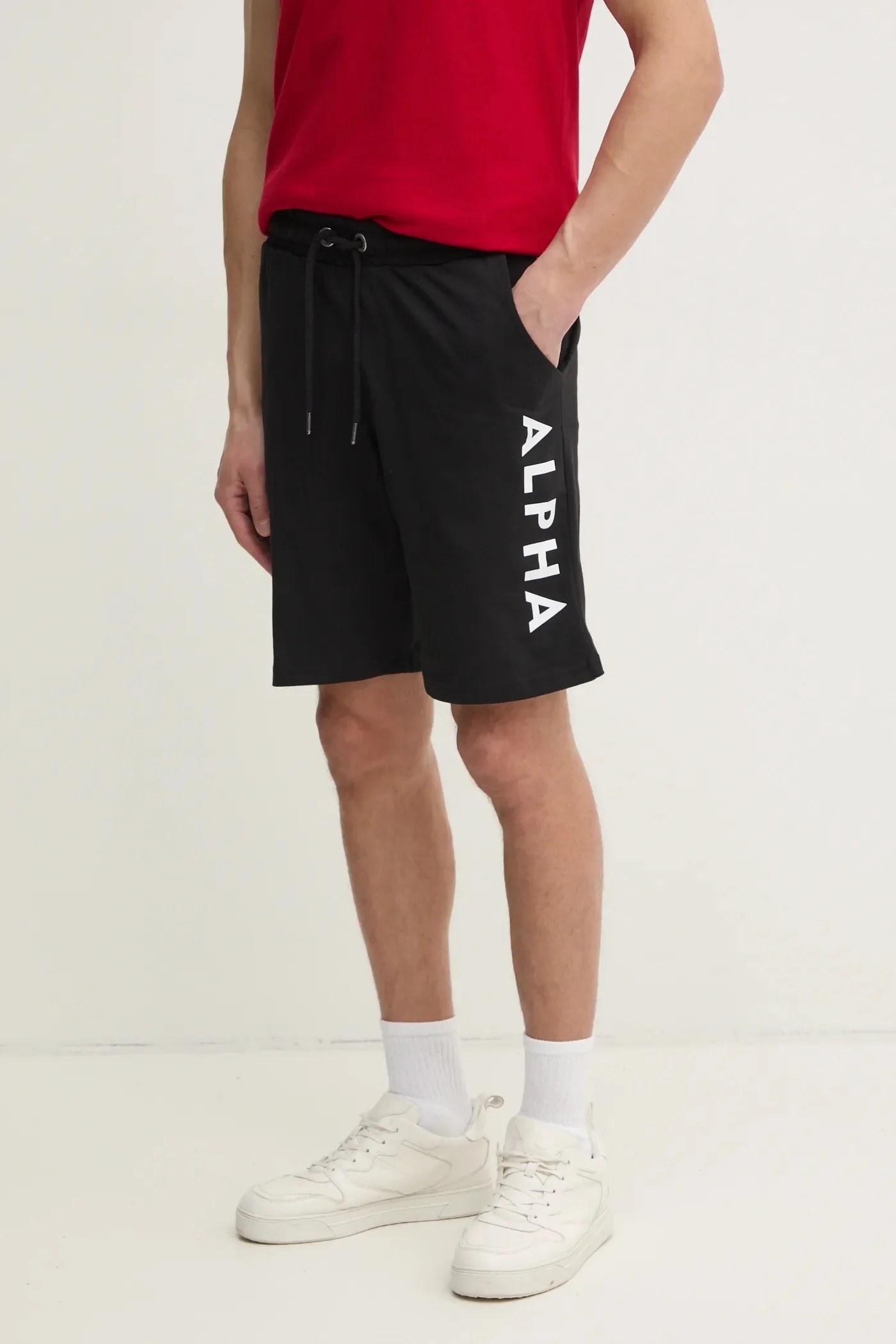 Хлопковые шорты Alpha Industries Alpha Jersey Short 116366 03