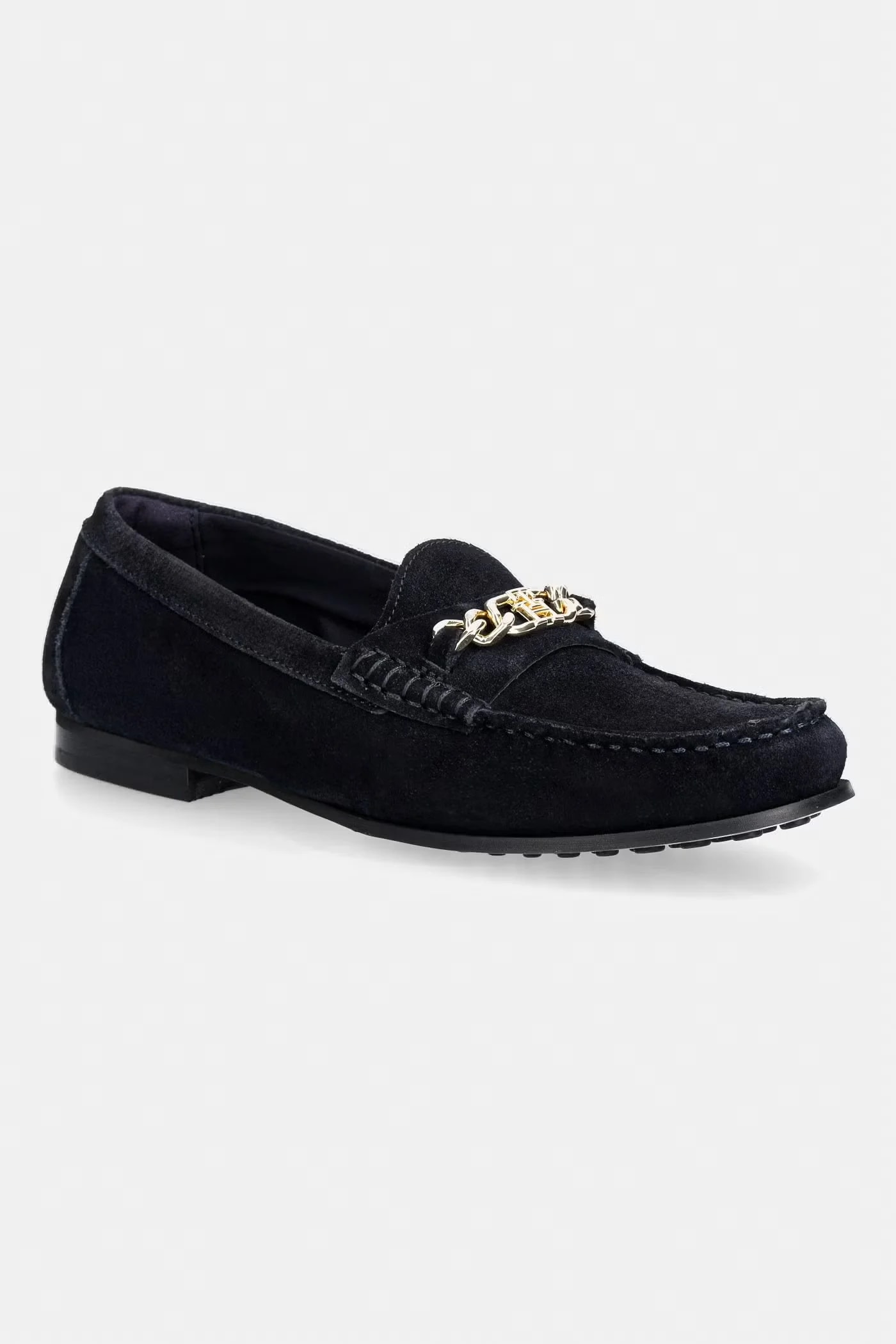 TH CHAIN ​​SUEDE LOAFER женские замшевые мокасины