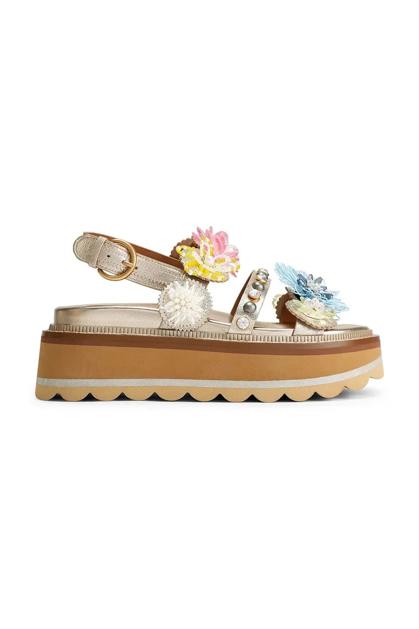 Женские кожаные босоножки Octavia Sling Flatform