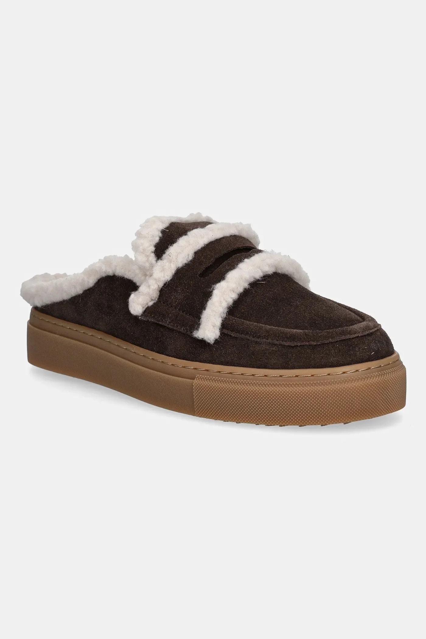 Замшевые тапочки Mule Wool