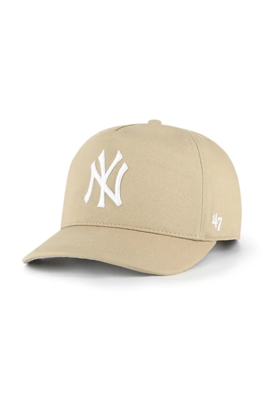 Бейсбольная кепка MLB New York Yankees бежевая для мужчин