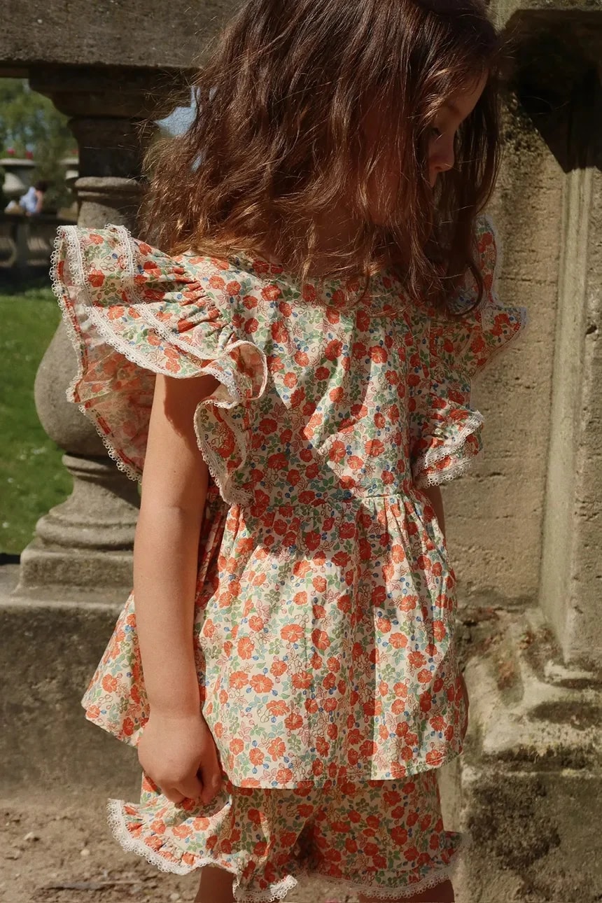 Детская хлопковая блуза VERBENA TOP GOTS