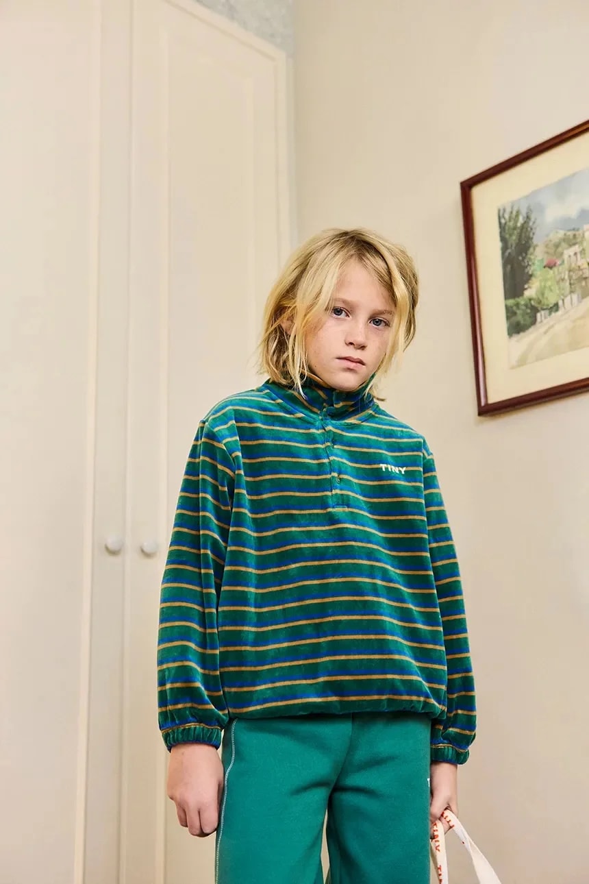 Детская толстовка DUO STRIPES MOCKNECK SWEATSHIRT