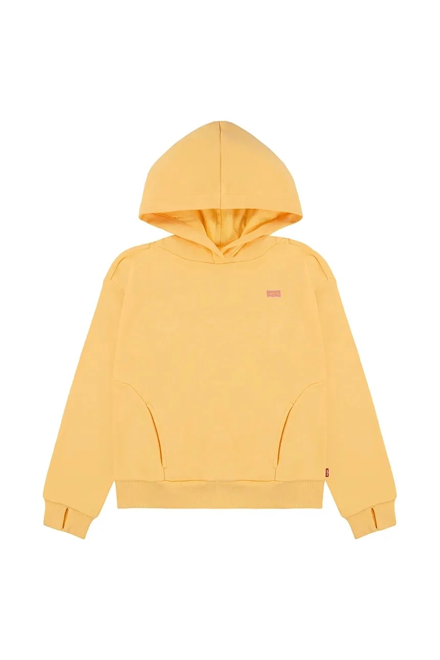 Детская толстовка BATWING PATCH HOODIE желтая для девочек