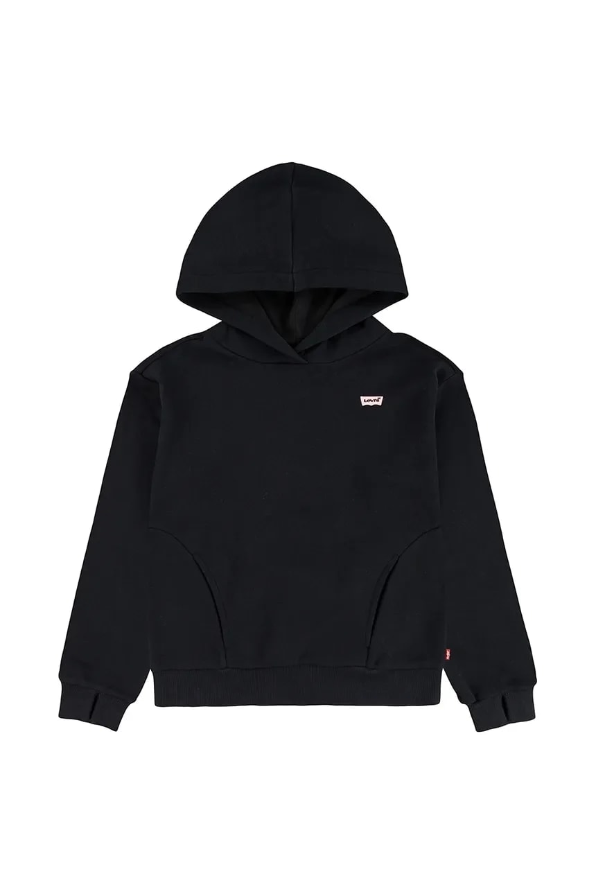 Детская толстовка BATWING PATCH HOODIE черная для девочек