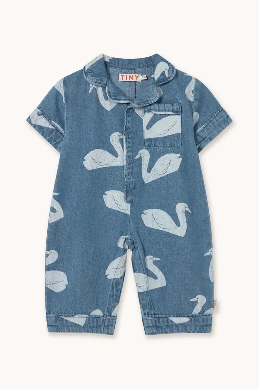 Детский джинсовый комбинезон BIG SWANS BABY ONE-PIECE