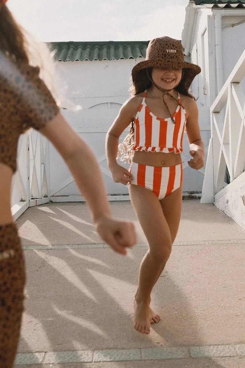 Детский купальник-двойка RED STRIPES SWIM SET