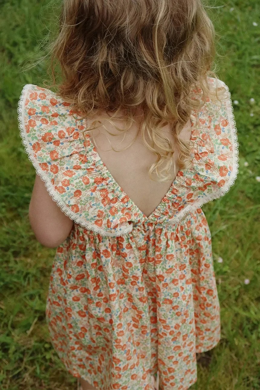 Детское хлопковое платье VERBENA DRESS GOTS
