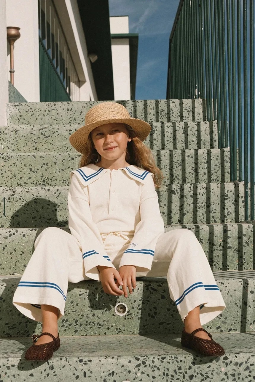 Детский хлопковый свитер SAILOR TINY CARDIGAN