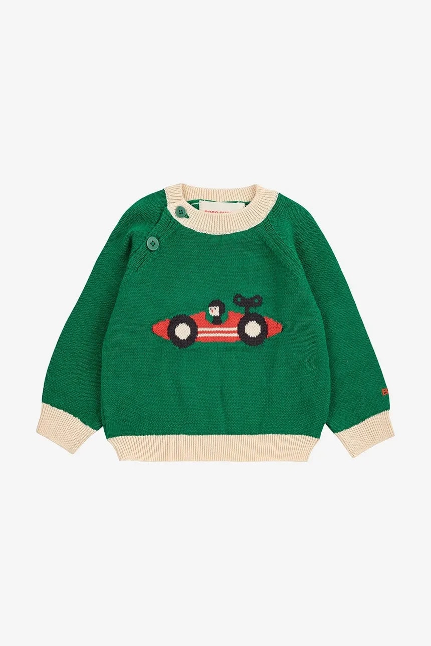 Хлопковый детский свитер Race Car