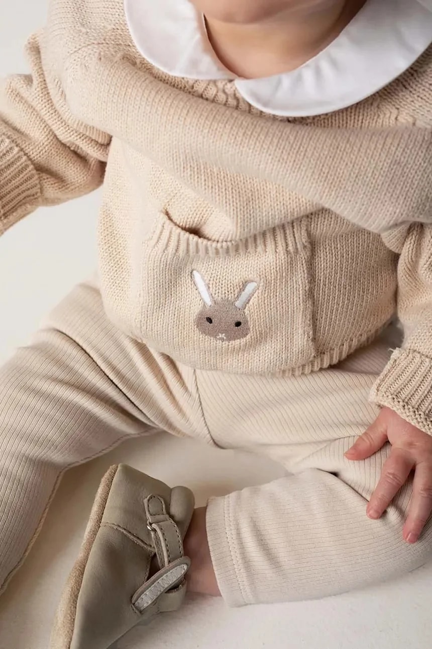 Хлопковый детский свитер Loeke Sweater Bunny