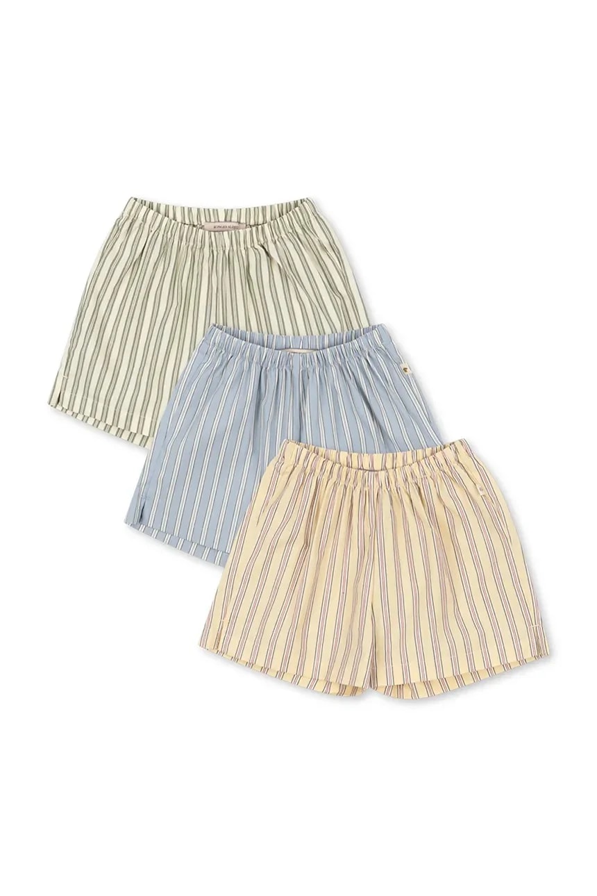 Детские хлопковые шорты 3 ПАКЕТА AZUR SHORTS GOTS