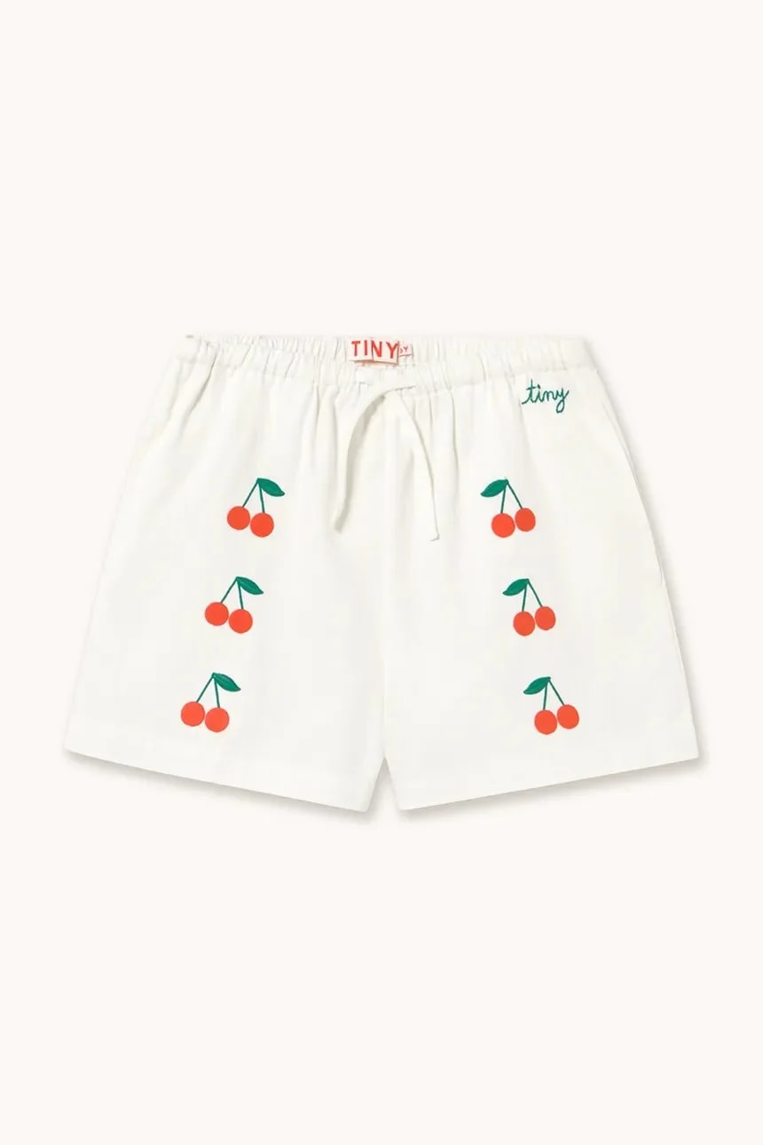 Детские хлопковые шорты MINI CHERRIES TWILL SHORTS