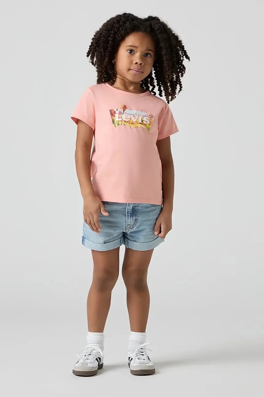Детские джинсовые шорты MINI MOM SHORT В ВЫШИВКЕ