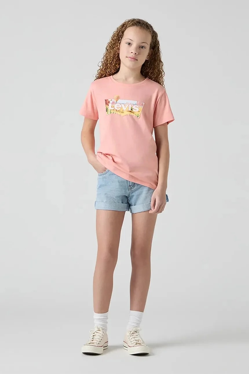 Детские джинсовые шорты MINI MOM SHORT В ВЫШИВКЕ