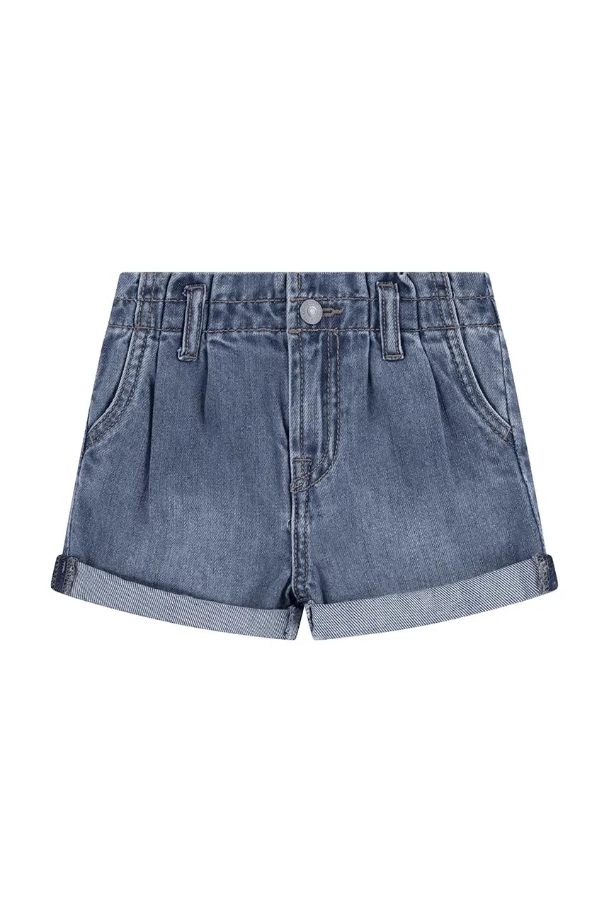 Детские джинсовые шорты PLEAT PAPER BAG SHORT