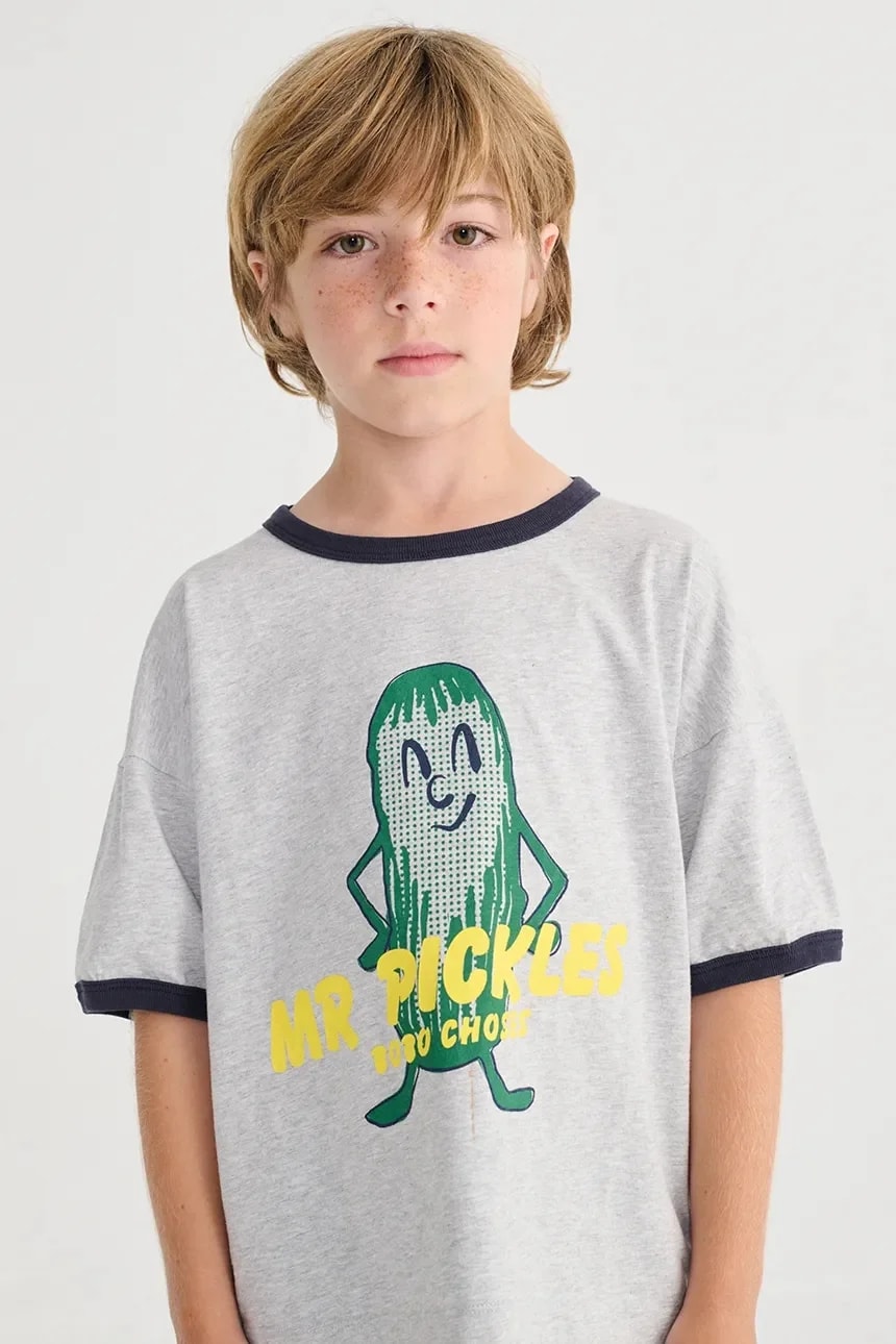 Детская хлопковая футболка Mr Pickles